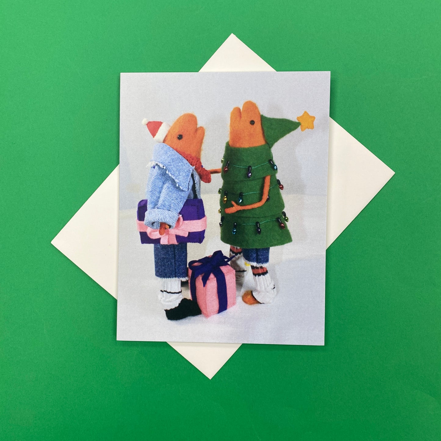 Gift Exchange Winter Seasonal Card