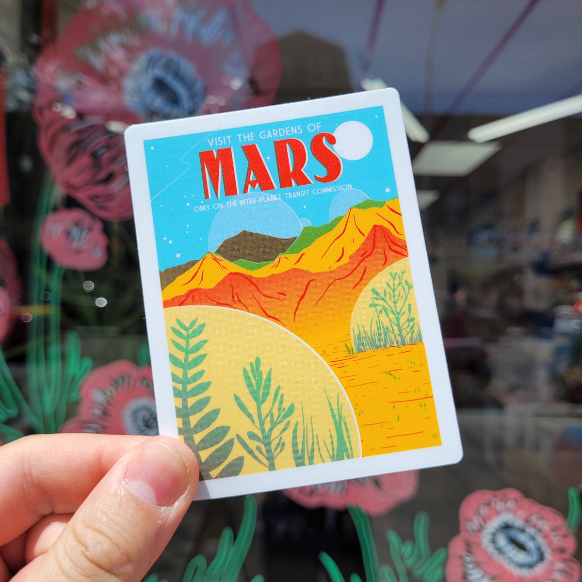Mars Sticker