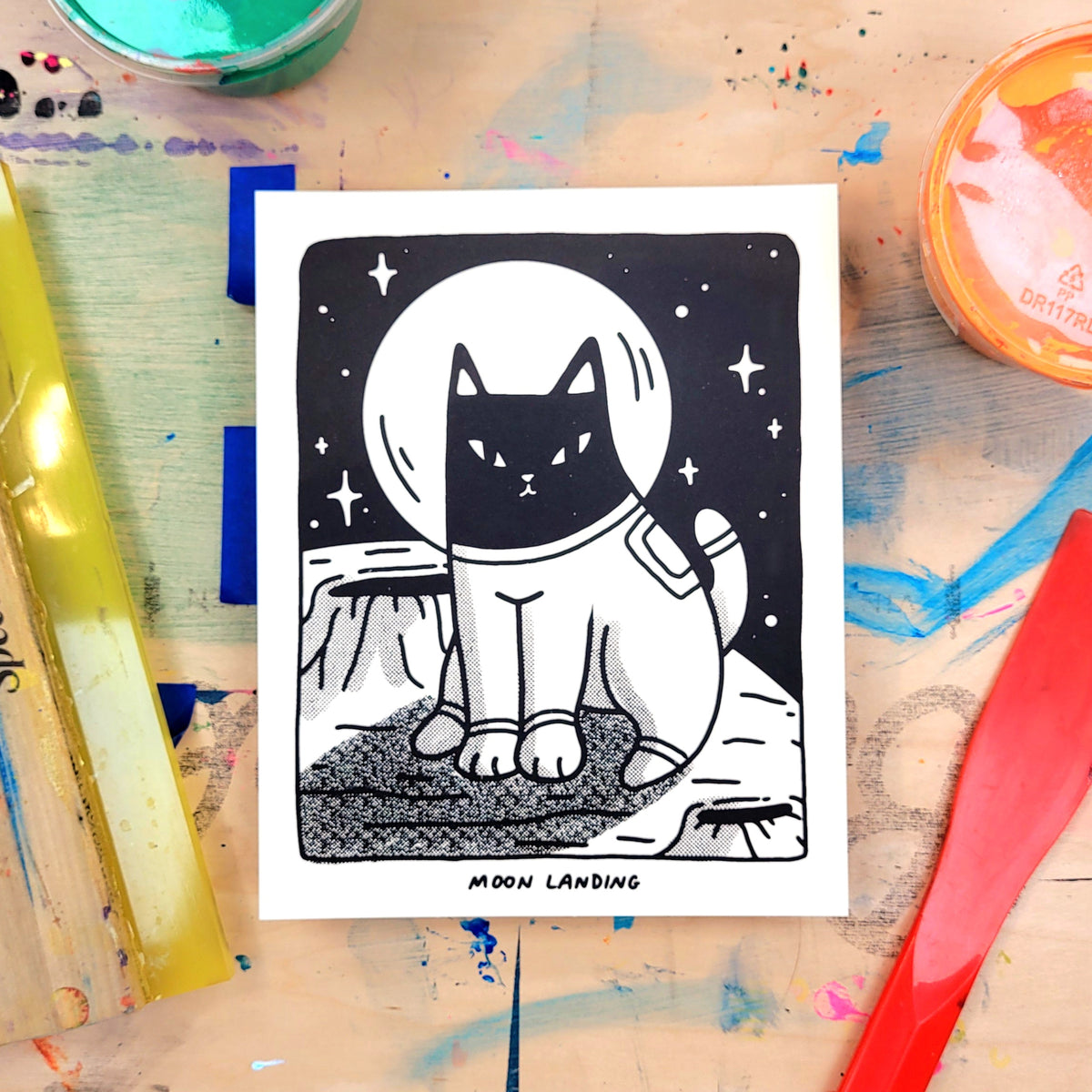 Moon Landing Screen Print