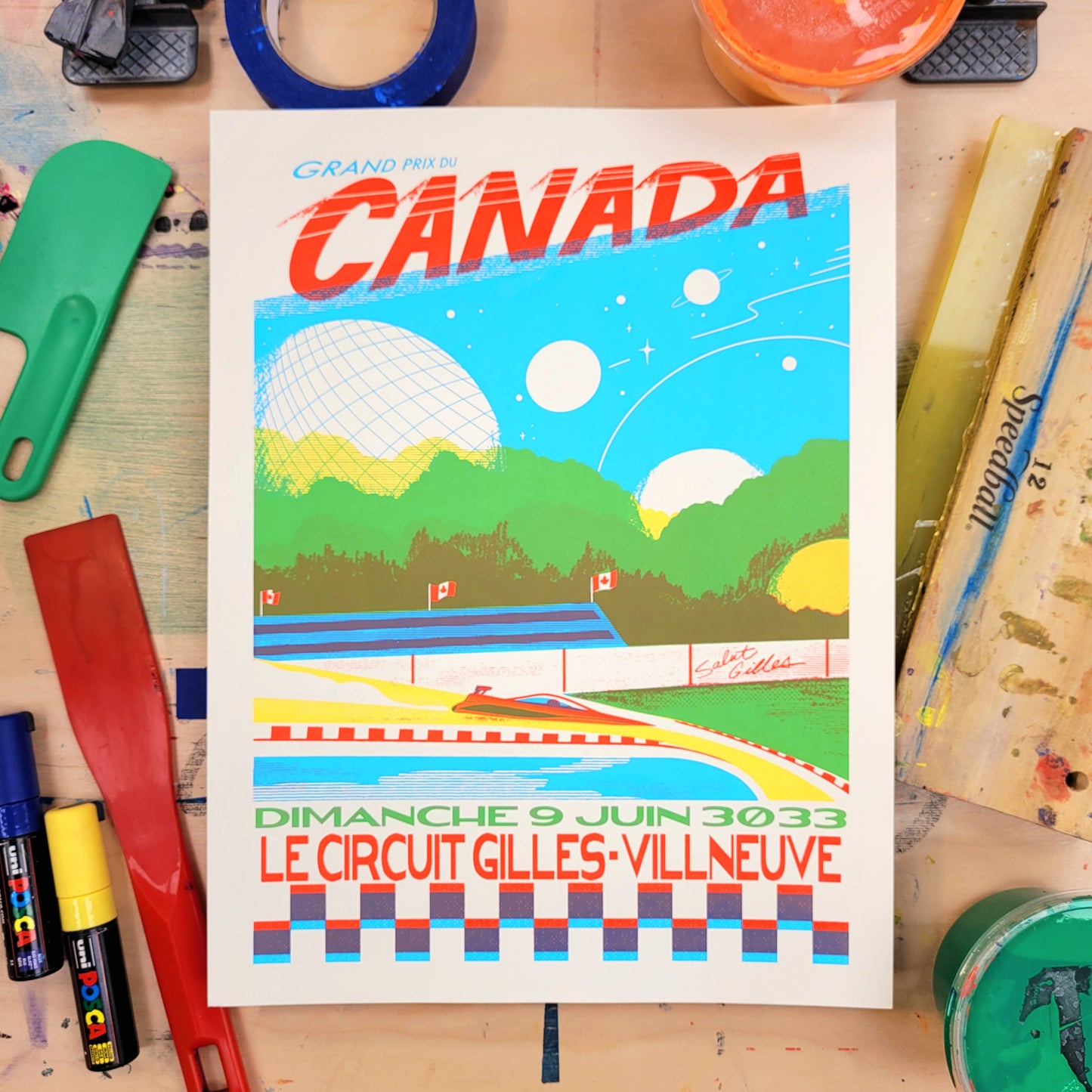 Canadian Grand Prix Screen Print