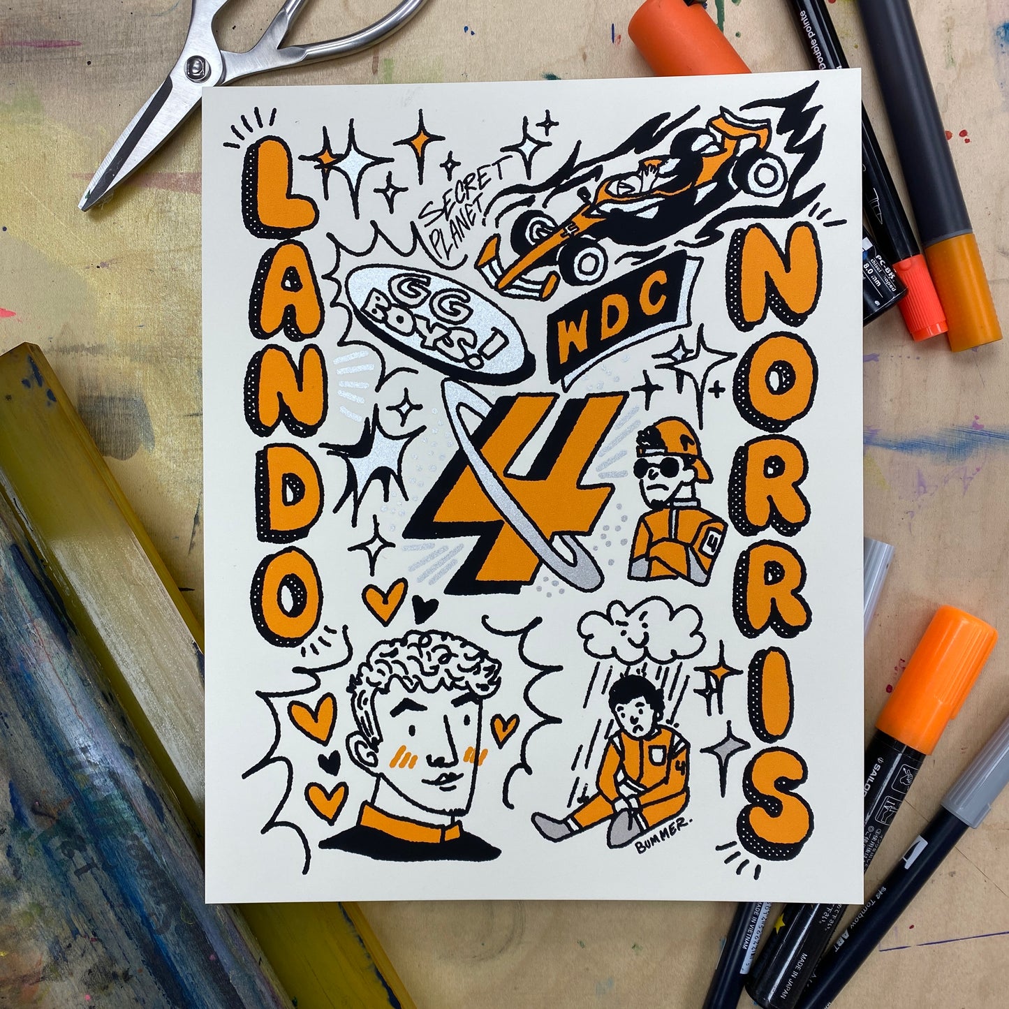 Lando Norris LTD ED Print