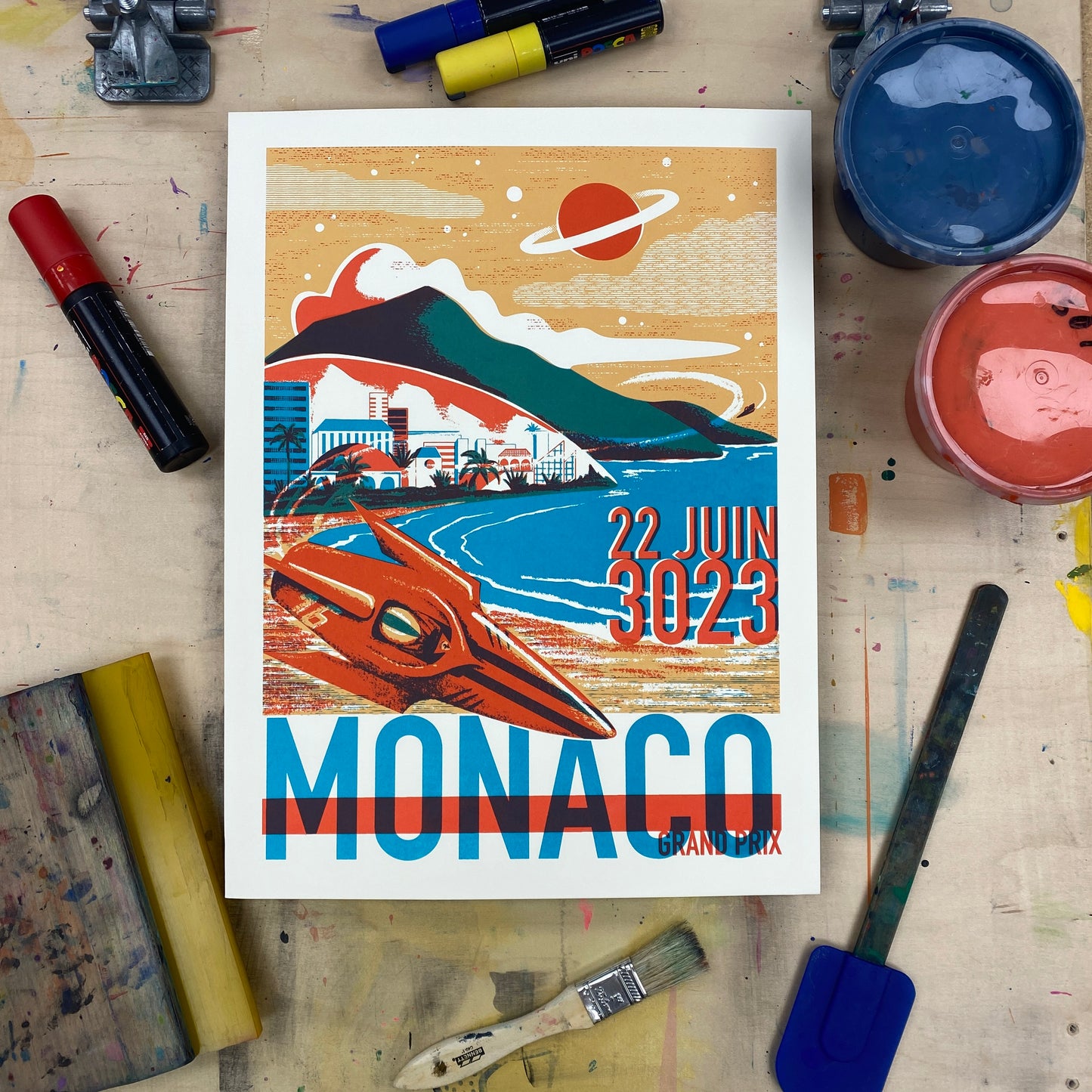 Monaco Grand Prix Screen Print