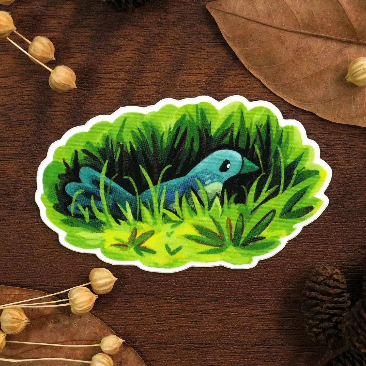 Little Bird in the Grass - Sticker