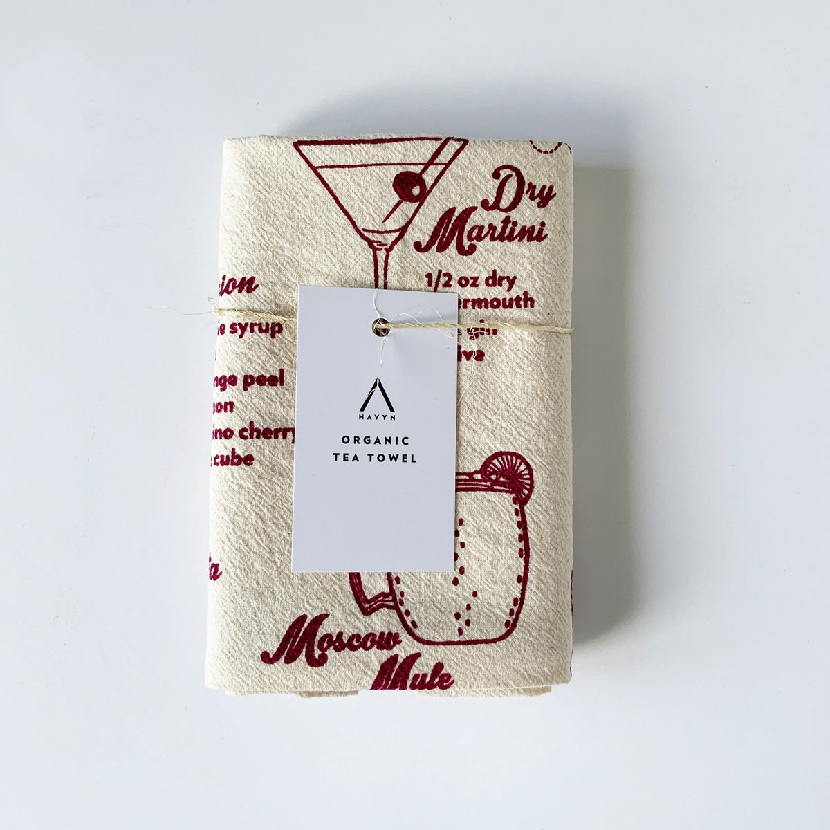 Cocktails Tea Towel