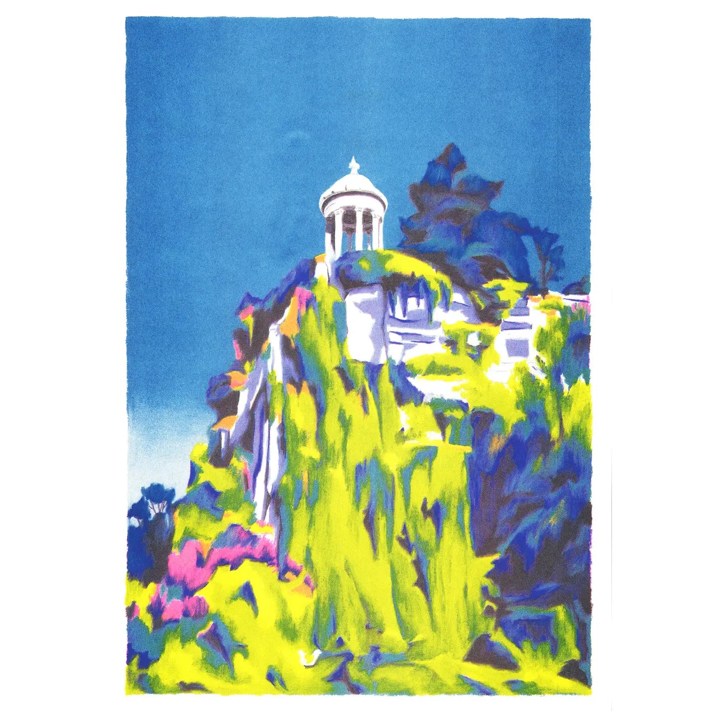 Paris, Parc Des Buttes-Chaumont by Clément Thoby Risograph A3 Print