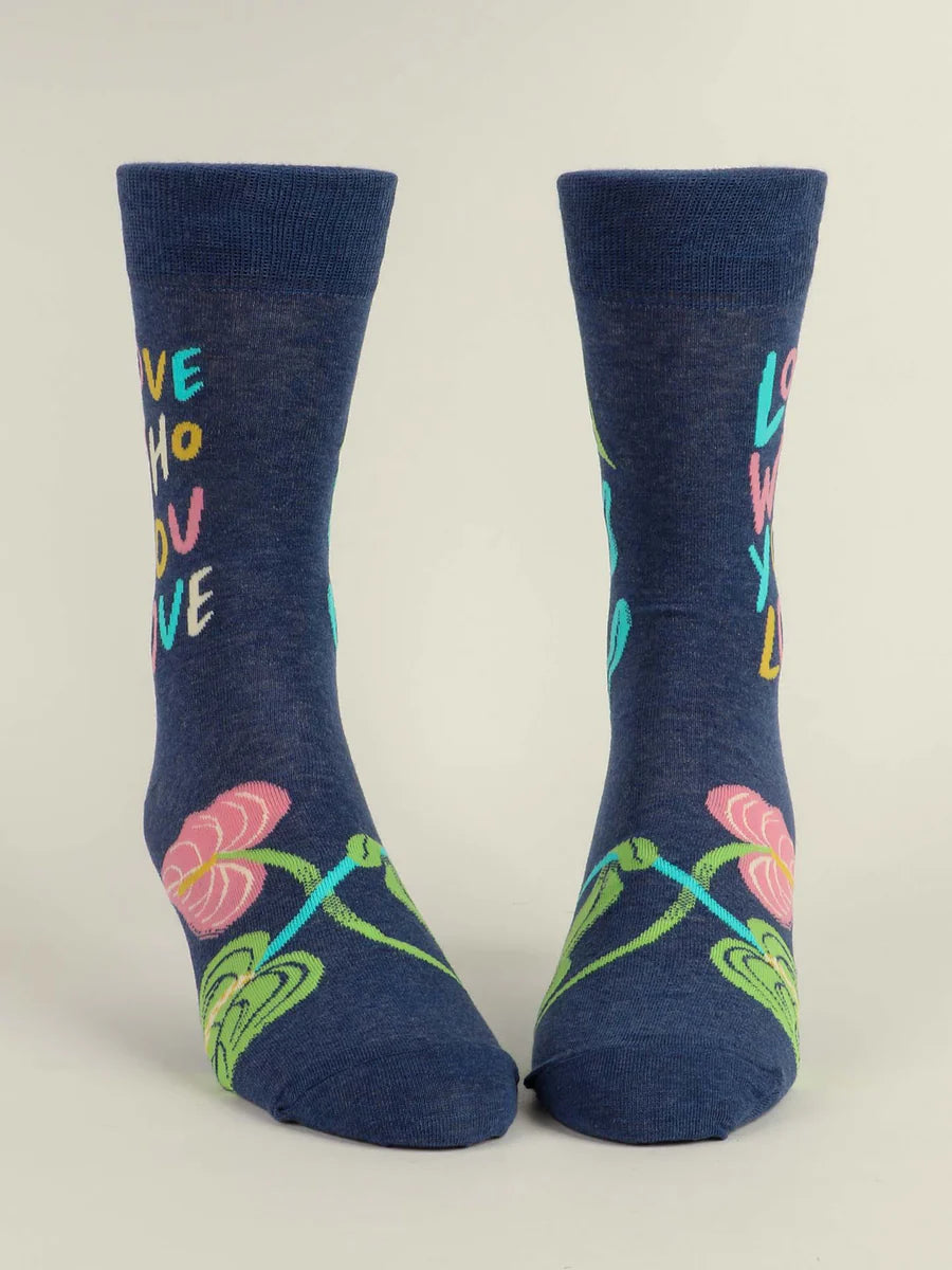 Love Who You Love Crew Socks - M