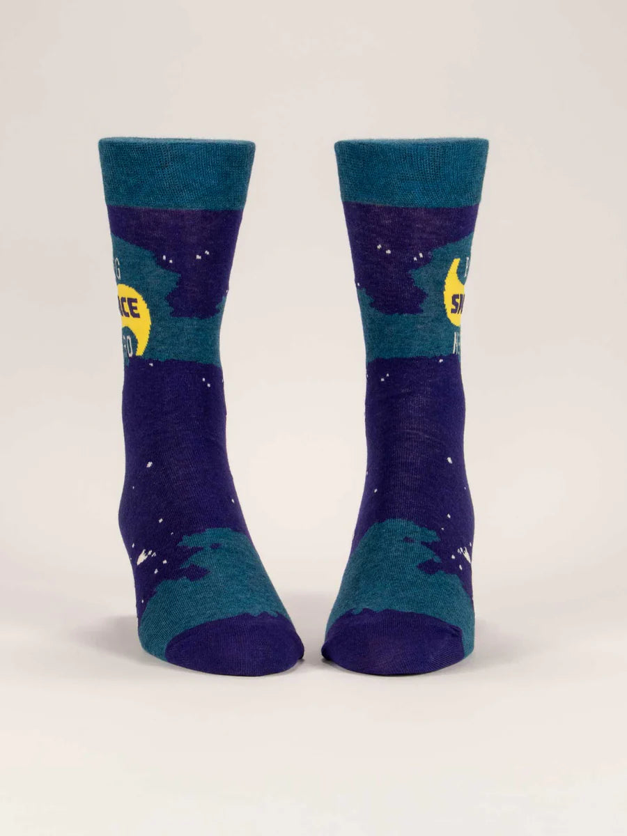 Big Space Nerd Crew Socks - M
