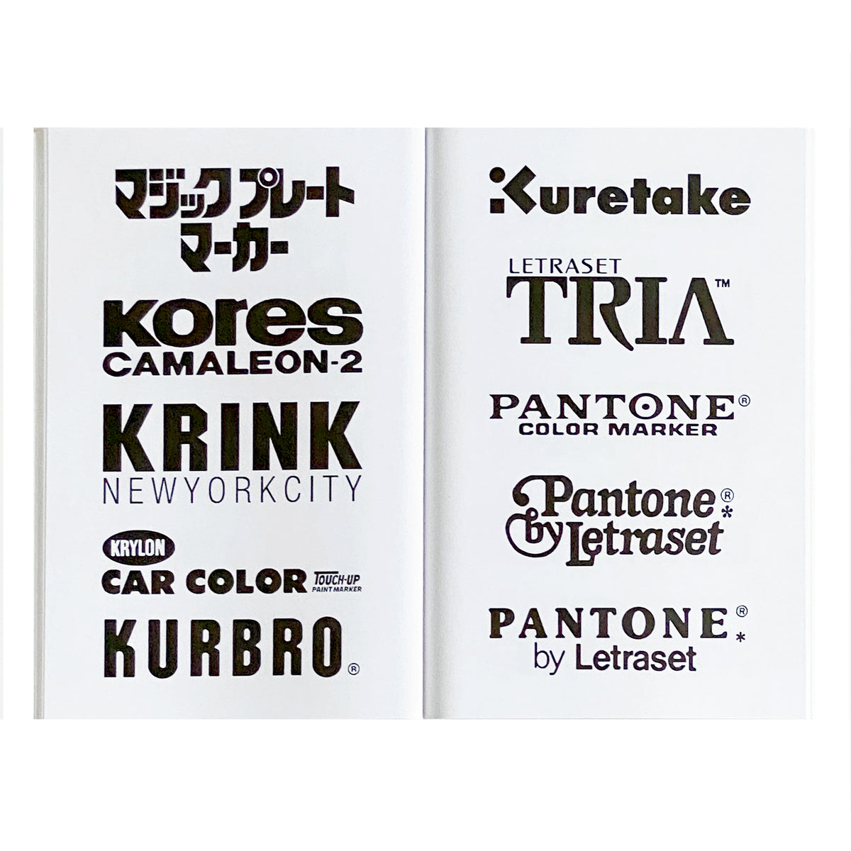 500 Marker Logos, Wordmarks & Icons Book