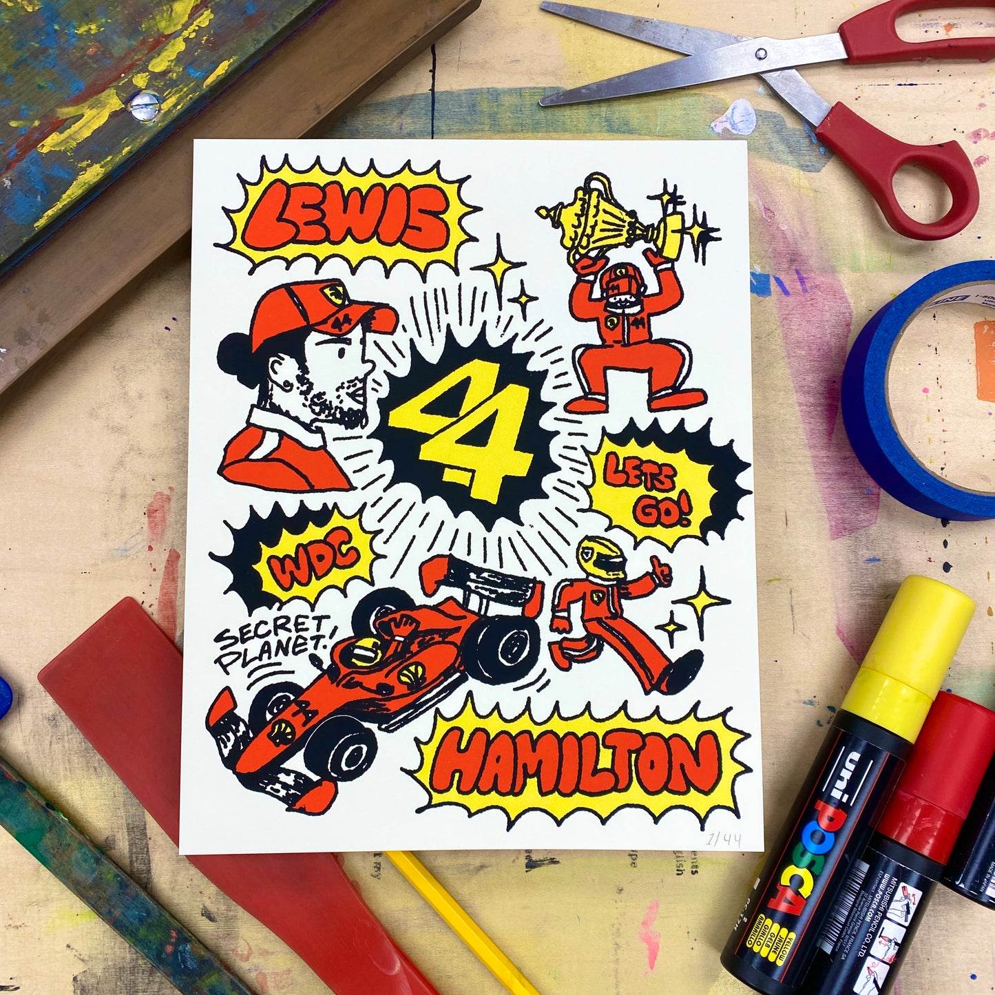 Lewis Hamilton LTD ED Print