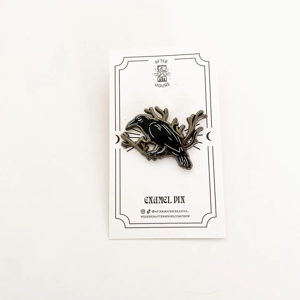 Crow Hard Enamel Pin