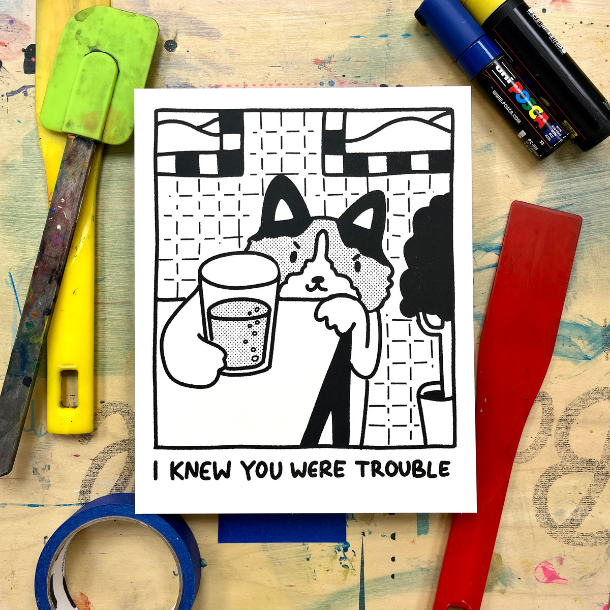 I Knew You Were Trouble Screen Print