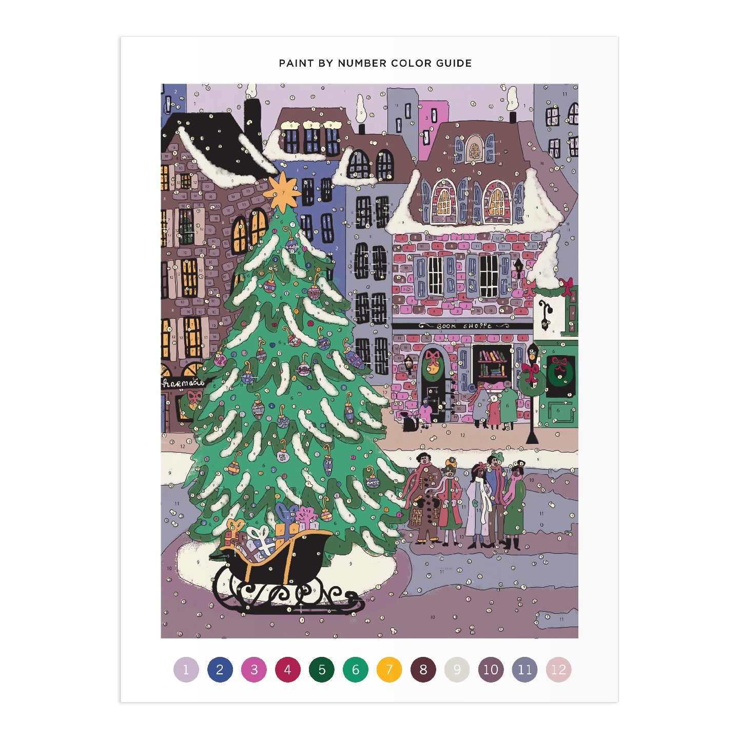 Joy Laforme Christmas Square 9 x 12 Paint by Number Kit