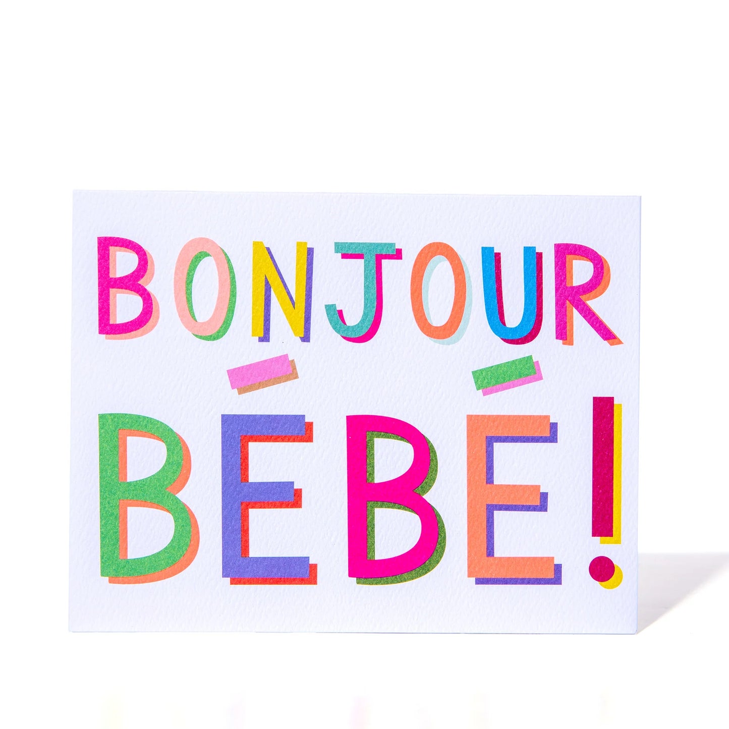 Bonjour Bébé Greeting Card