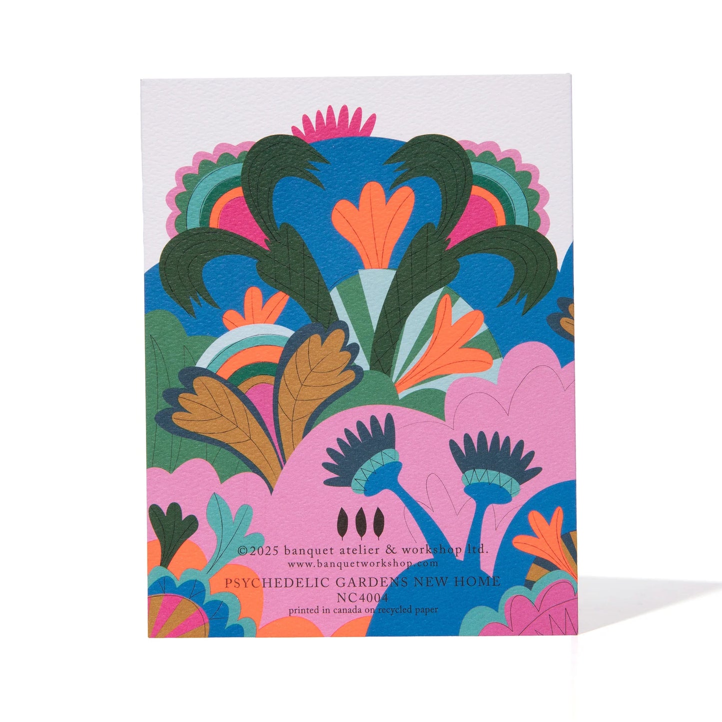 Psychedelic Gardens Housewarming Card