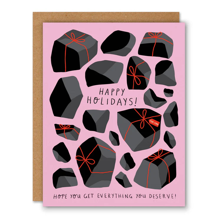 Coal Holiday Greeting Card