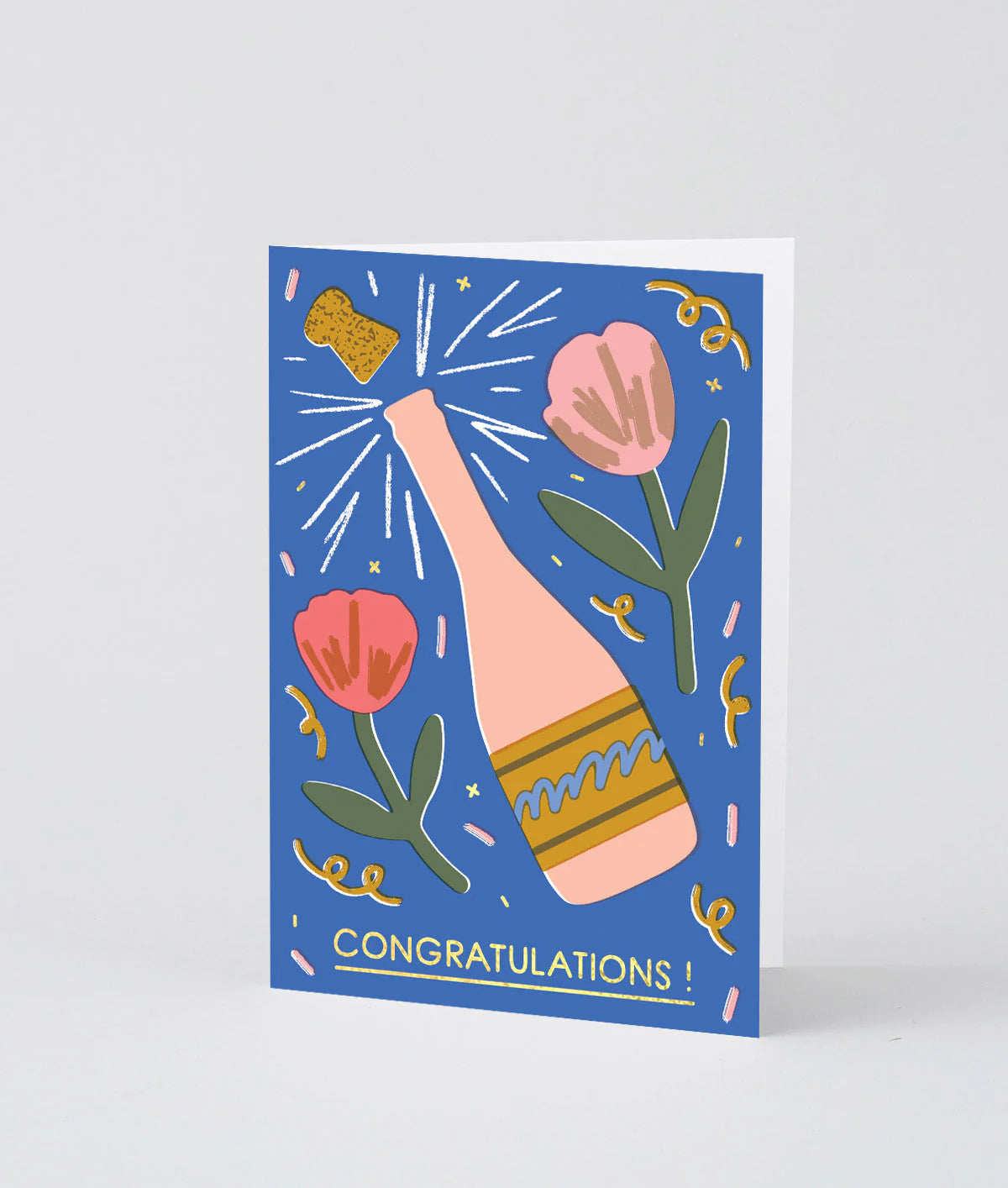 Congratulations Champagne - Greeting Card