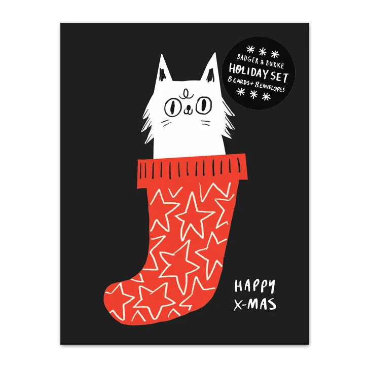 Christmas Stocking Holiday Greeting Card