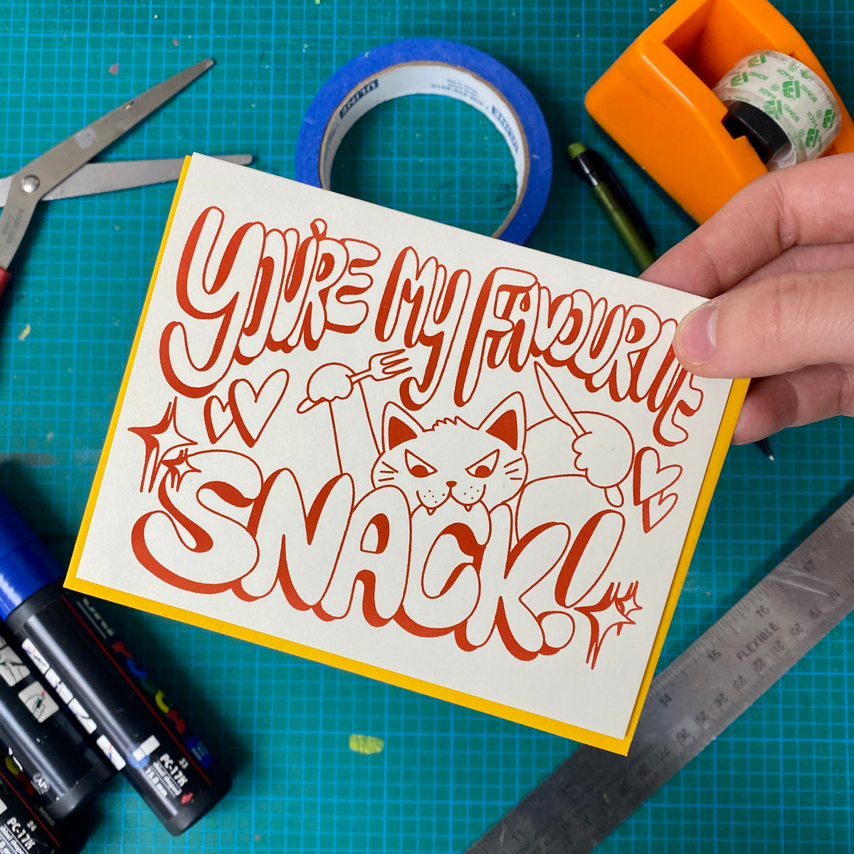 You're My Favourite Snack! Greeting Card