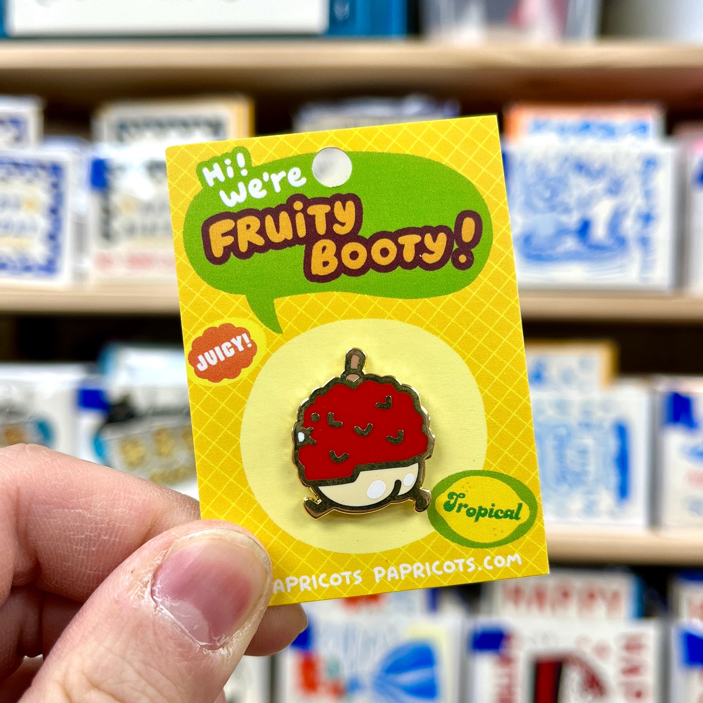 Lychee Booty Enamel Pin