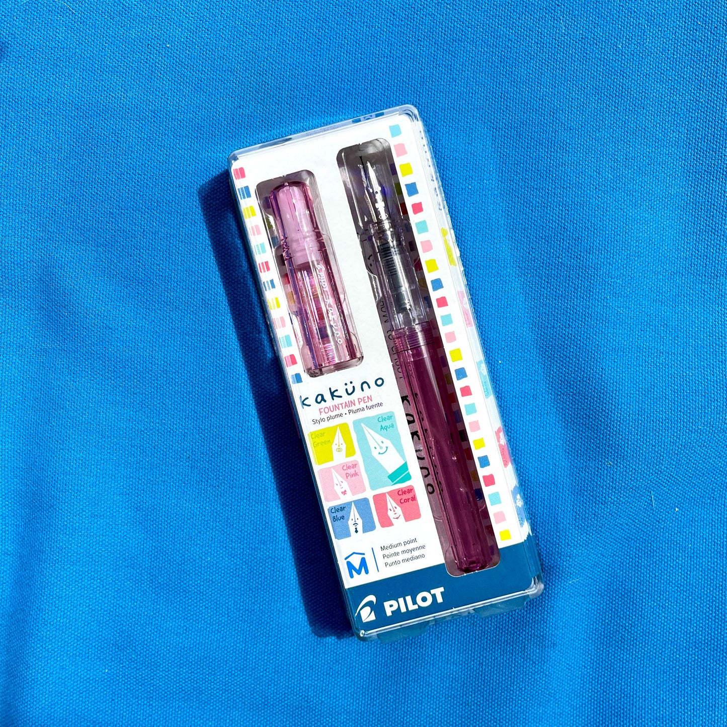 Kakuno Fountain Pen - Medium - Clear Pink