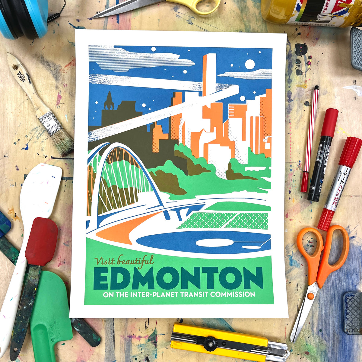 Edmonton Screen Print