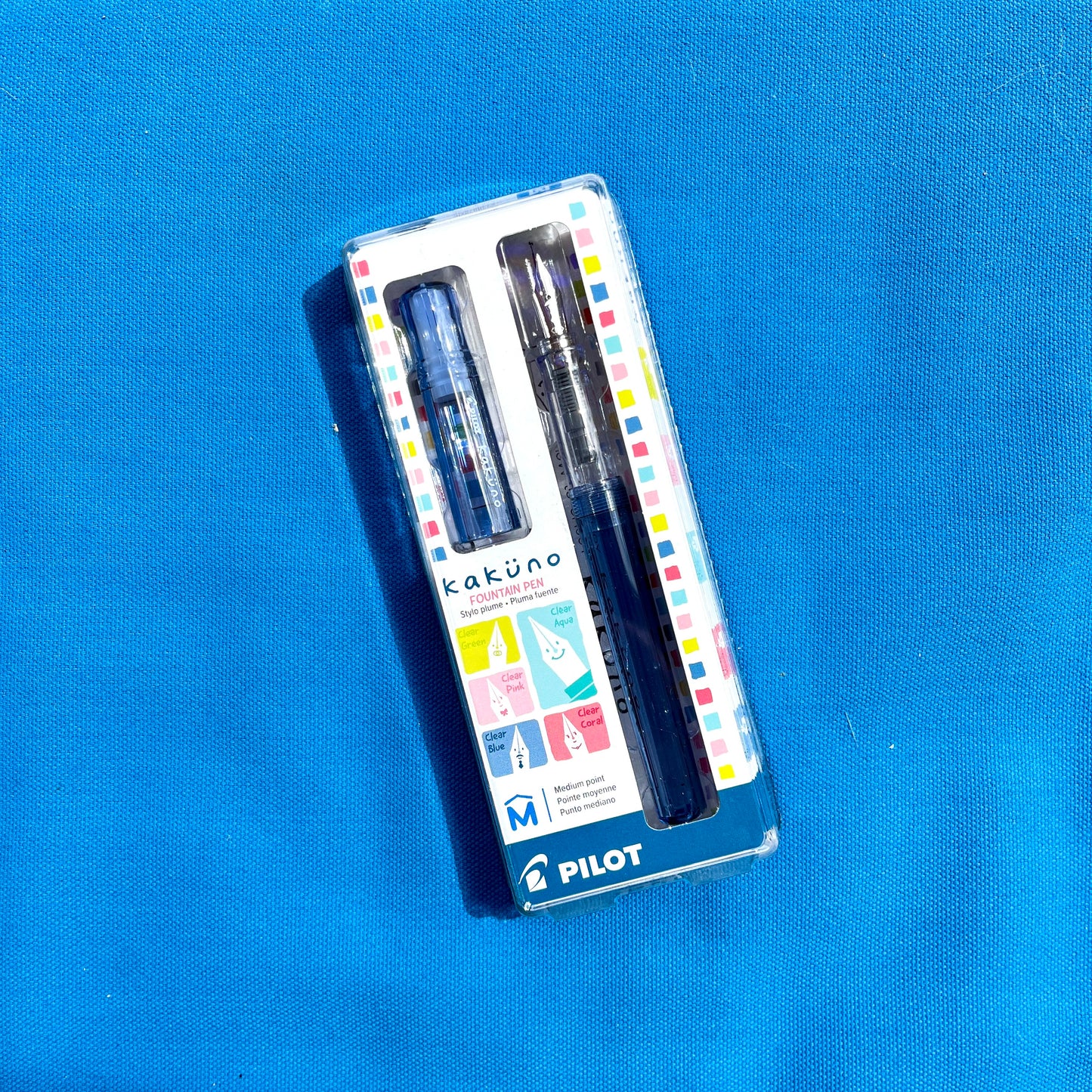 Kakuno Fountain Pen - Medium - Clear Blue