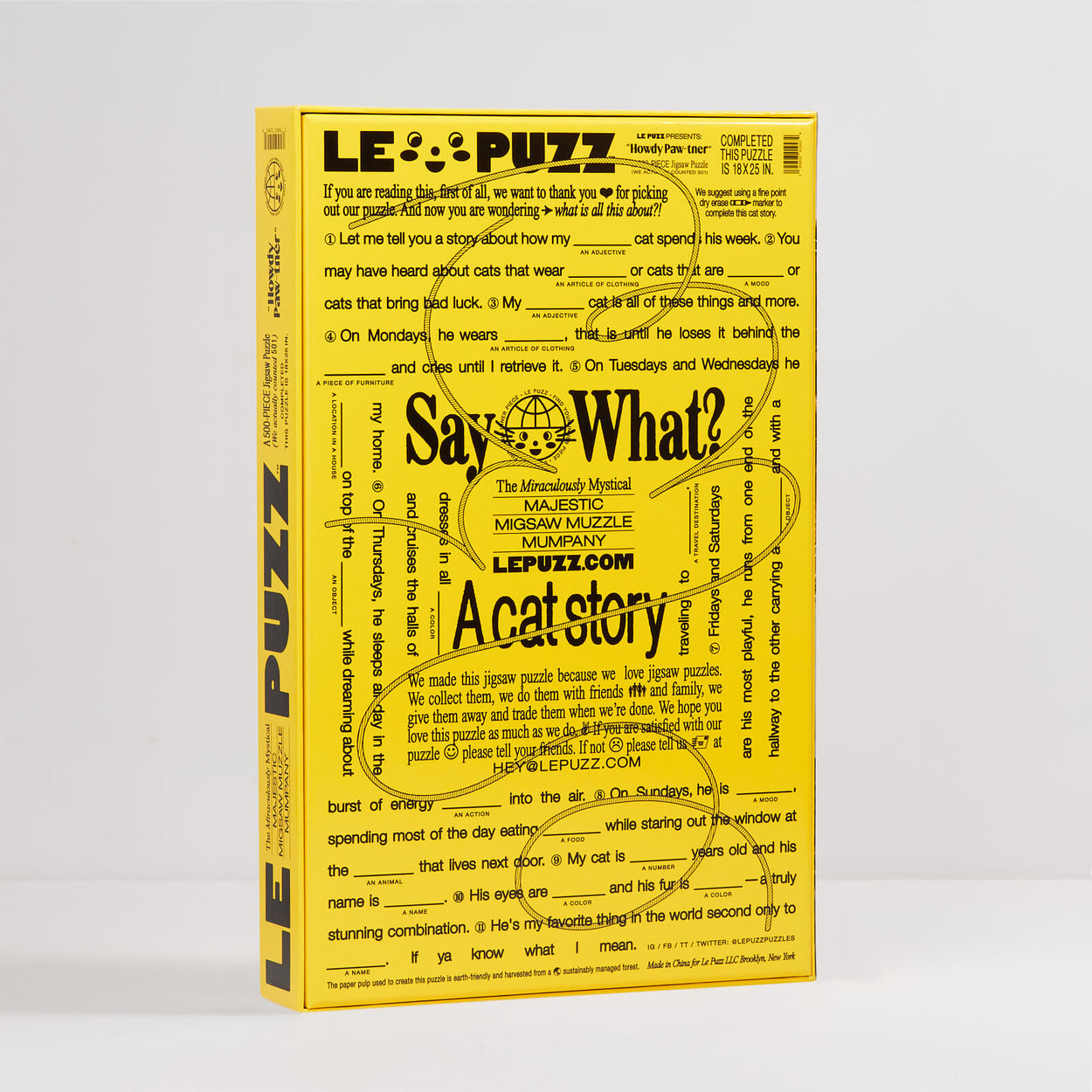 Howdy Paw-tner 500 Piece Puzzle