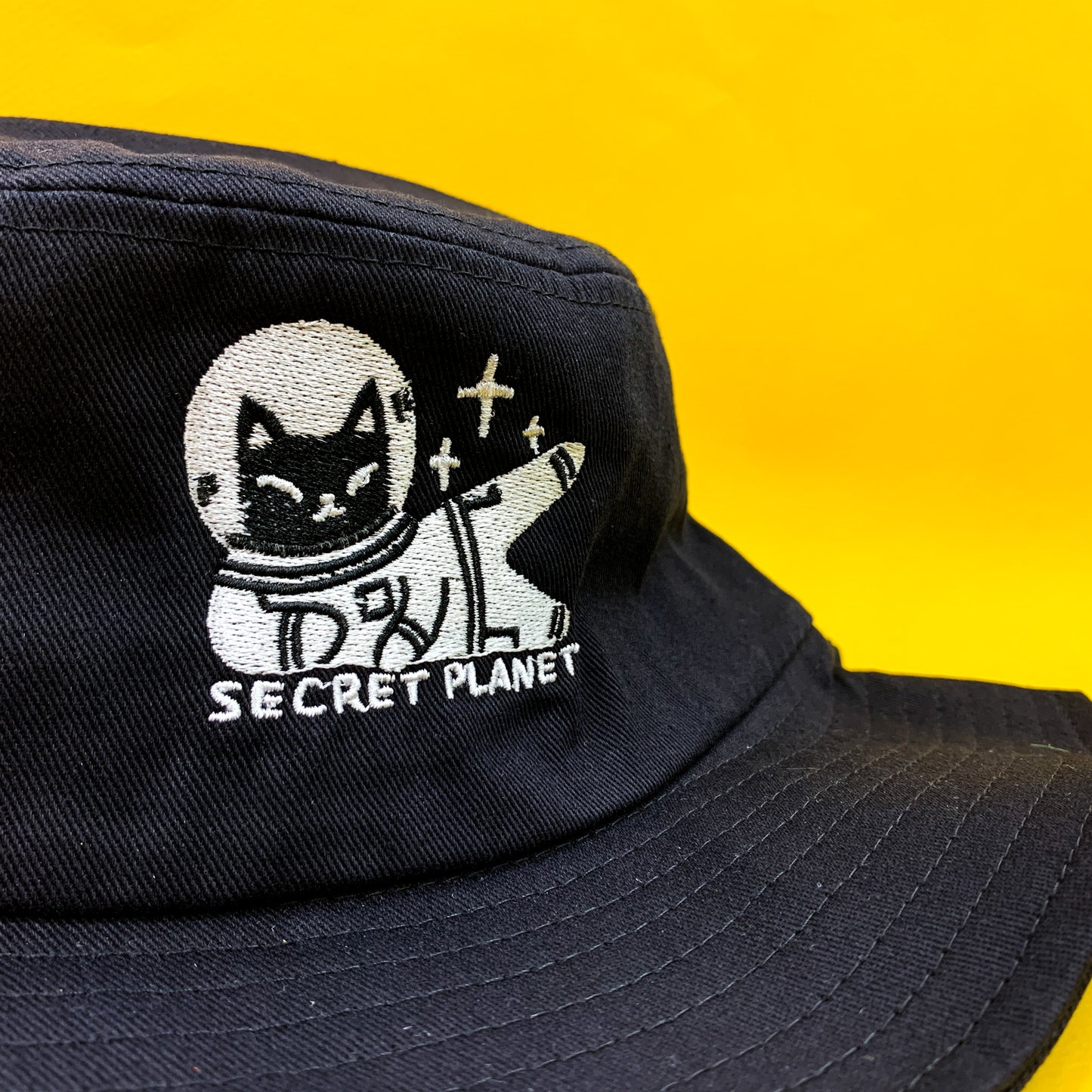 Strike a Pose Astro Cat Bucket Hat