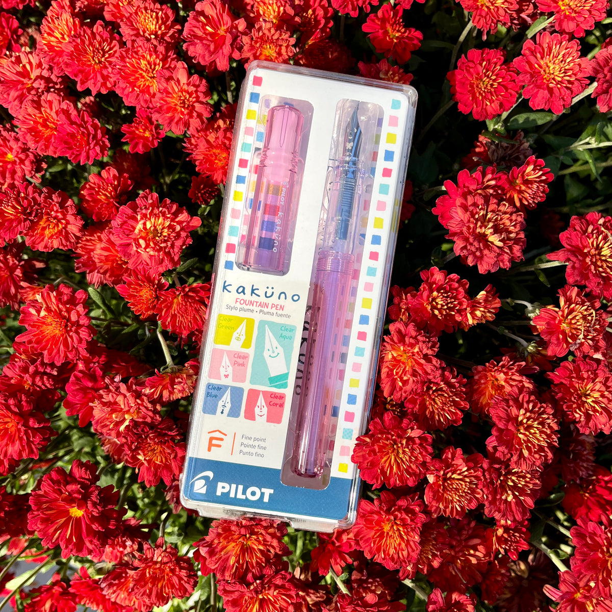 Kakuno Fountain Pen - Fine - Clear Pink