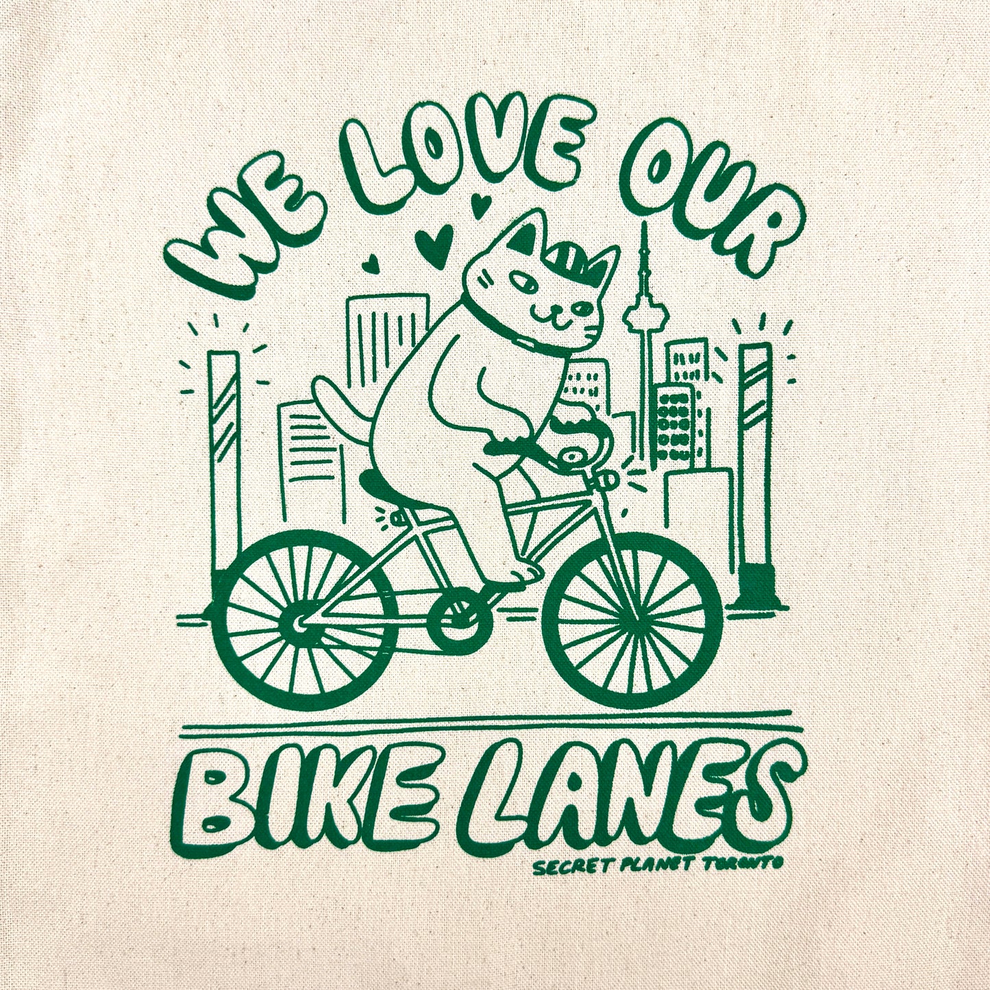 We Love Our Bike Lanes Tote