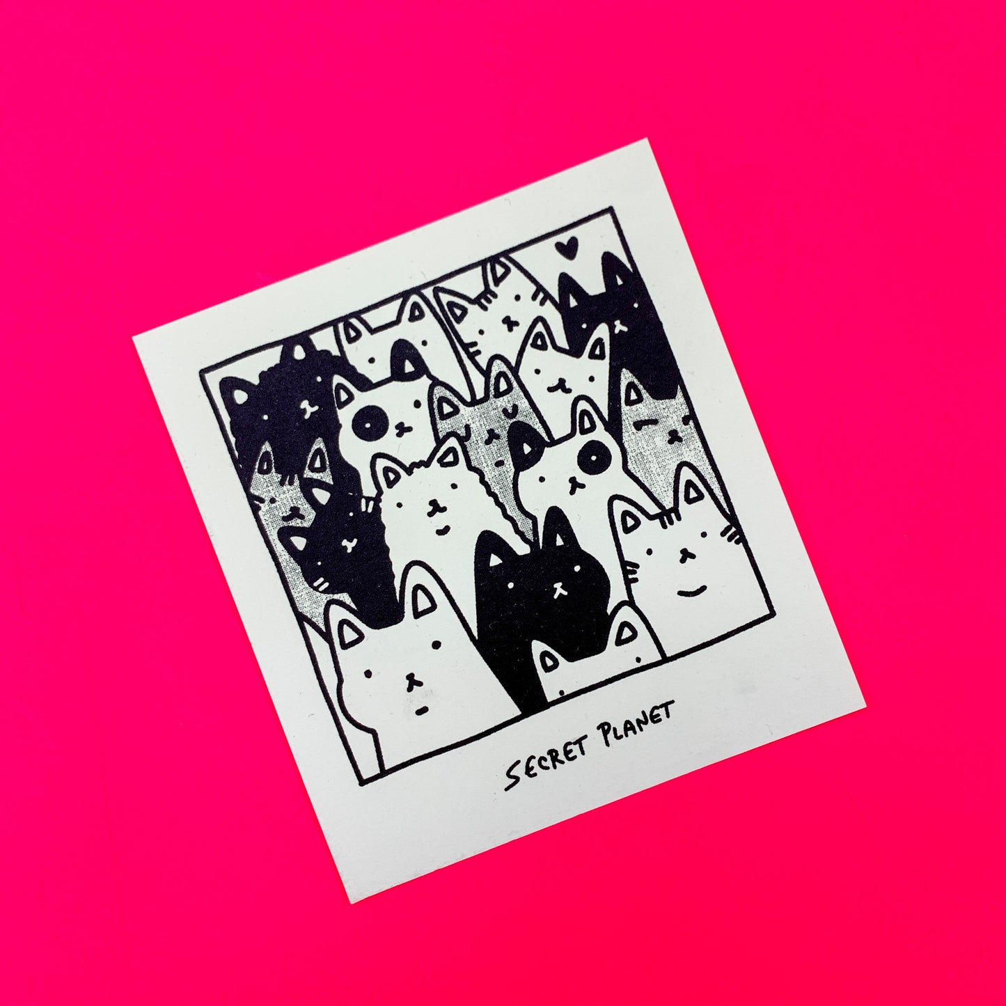 Cat Army 5" Print