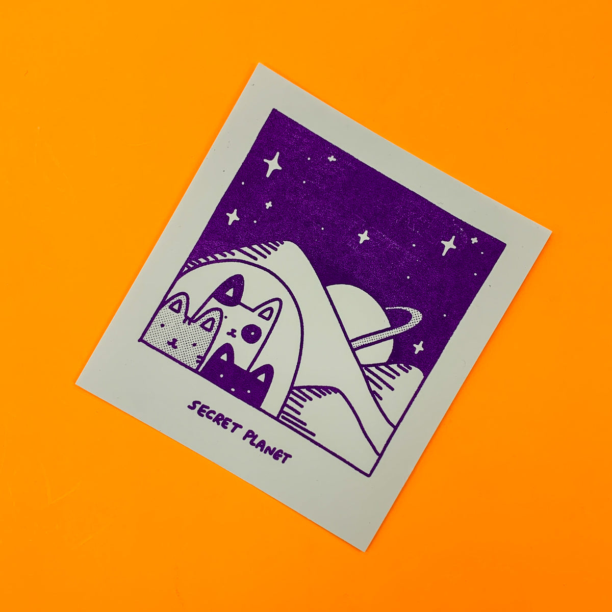 Super Trooper Purple Cats 5" Print
