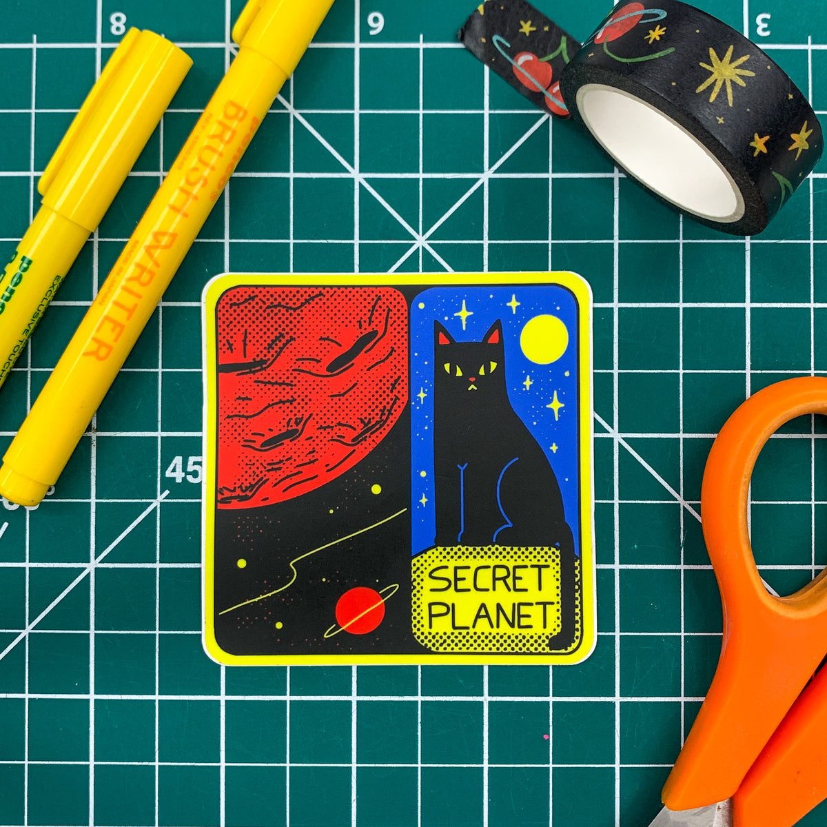 Secret Planet Viewscreen Vinyl Sticker