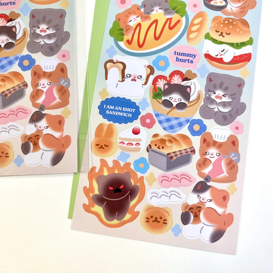 Cooking and Baking Kitties - Sticker Sheet
