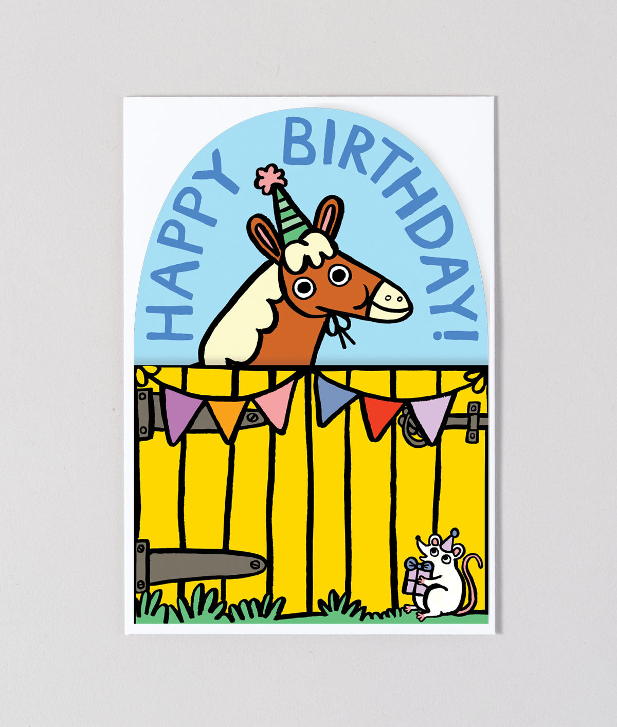 Farmyard Birthday Fold Out Greeting Card