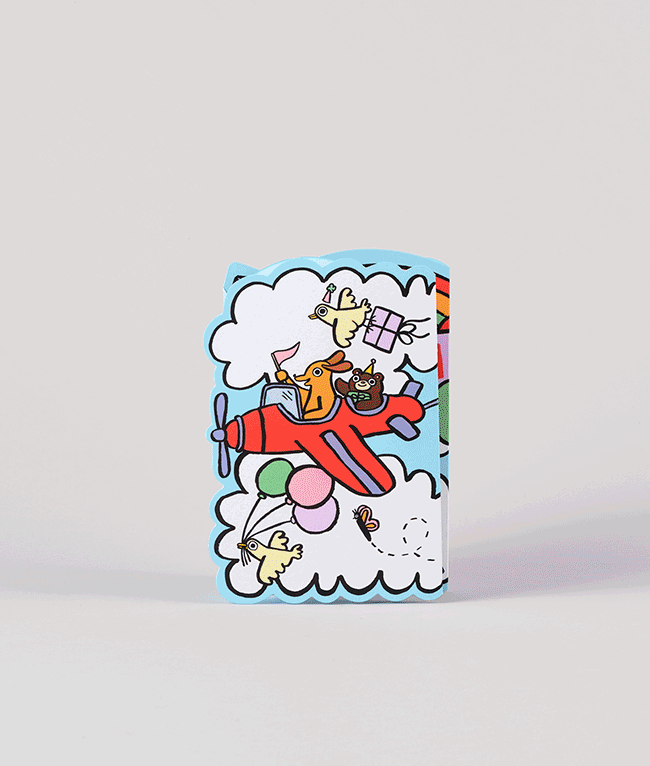 Sky Parade Fold Out Greeting Card