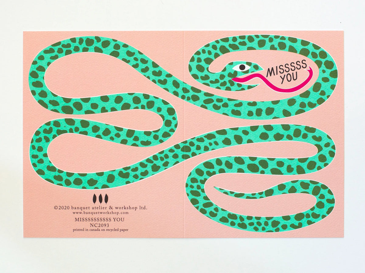 Misssss You Greeting Card