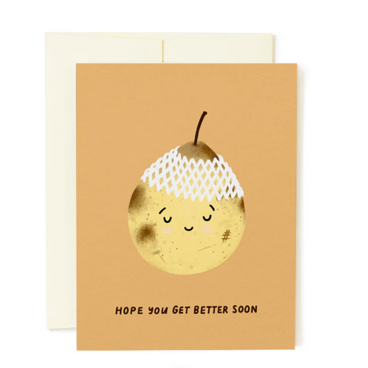 Get Better Pear Greeting Card
