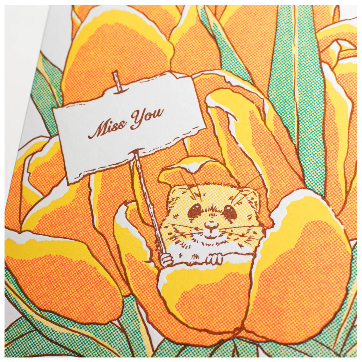 Miss You Mouse Greeting Card
