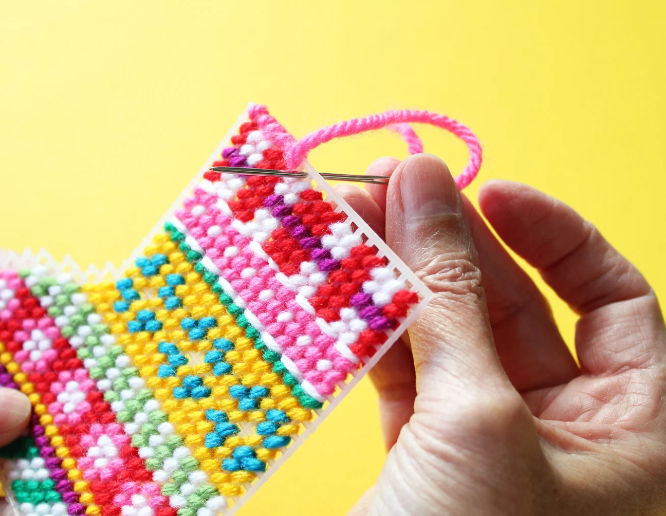 DIY Needlepoint Holiday Gift Card Holders