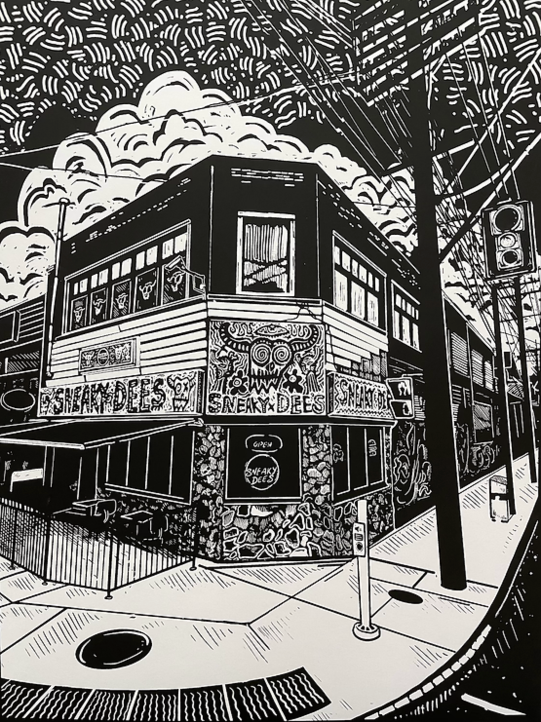 Sneaky Dee's Screenprint