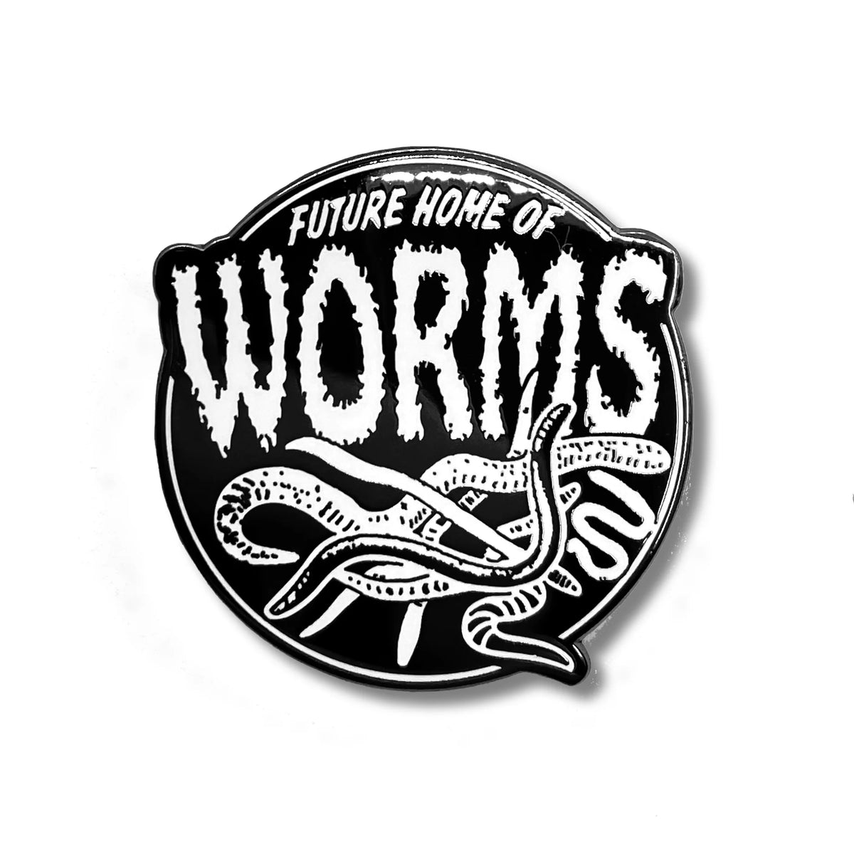 Future Home Of Worms Enamel Pin