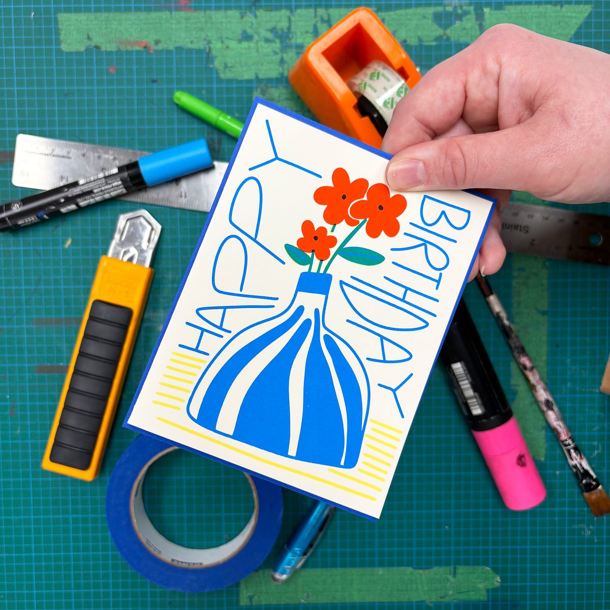 Happy Birthday Still Life Greeting Card