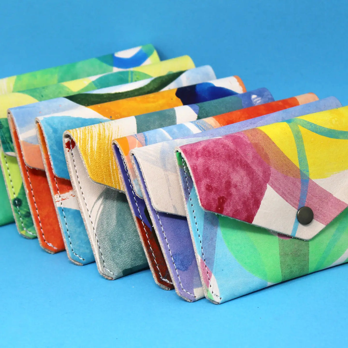Hand-painted Popper Purse