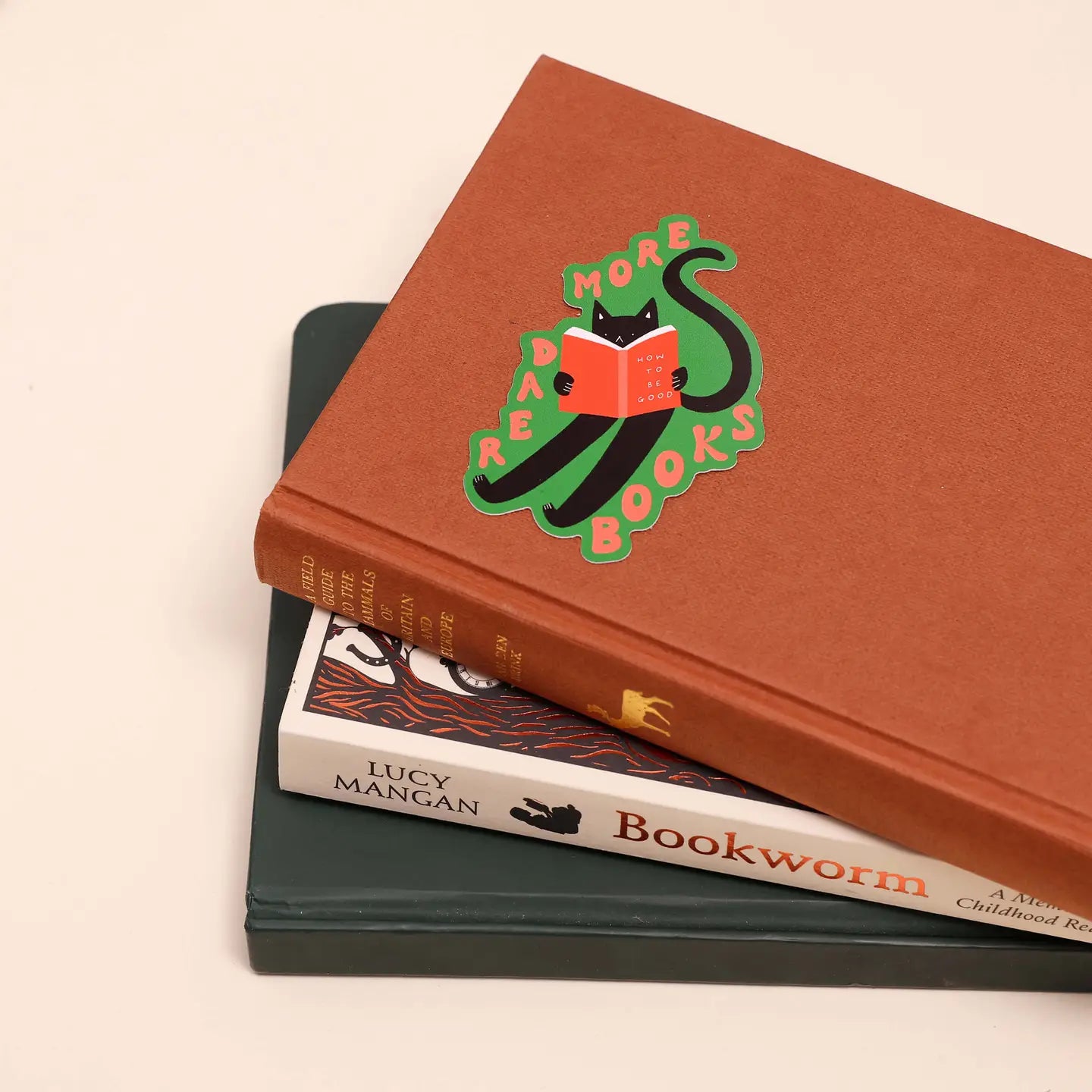 Read More Books Cat Vinyl Sticker