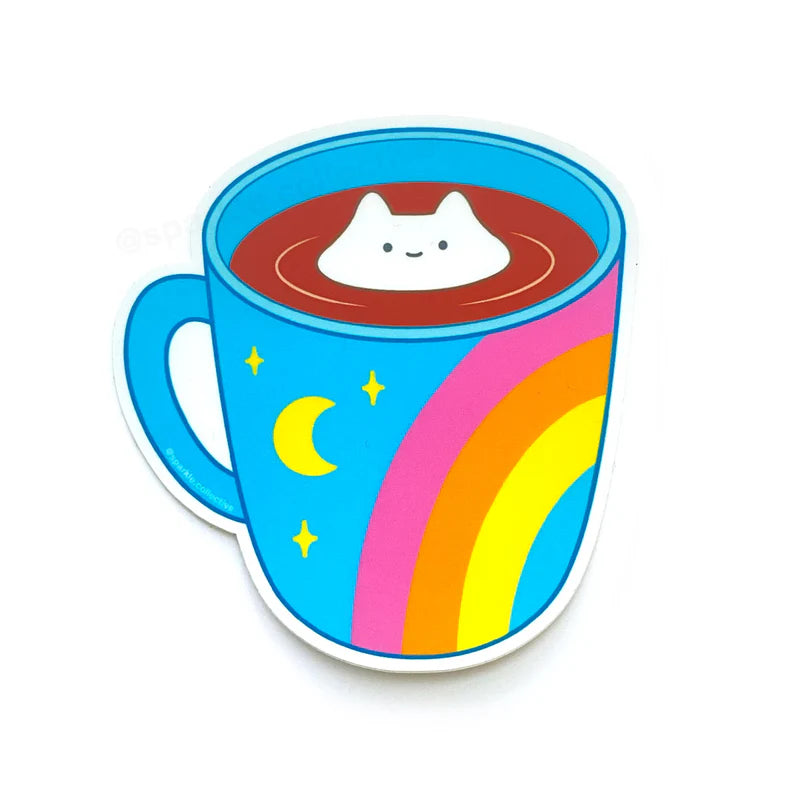 Cosmic Coffee Vinyl Sticker