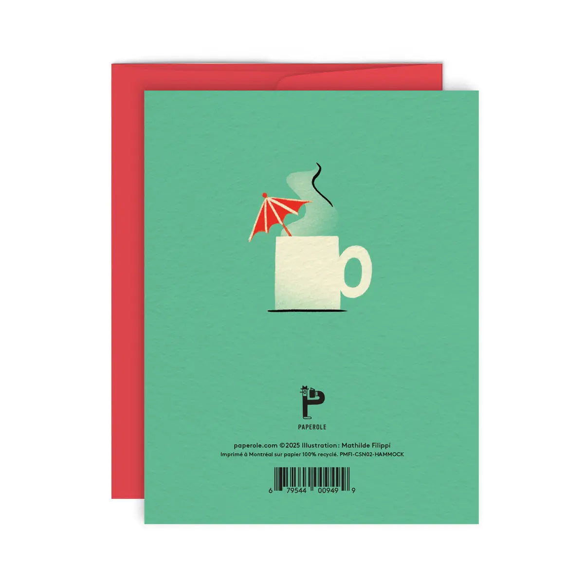 Hammock Trees Holiday Greeting card