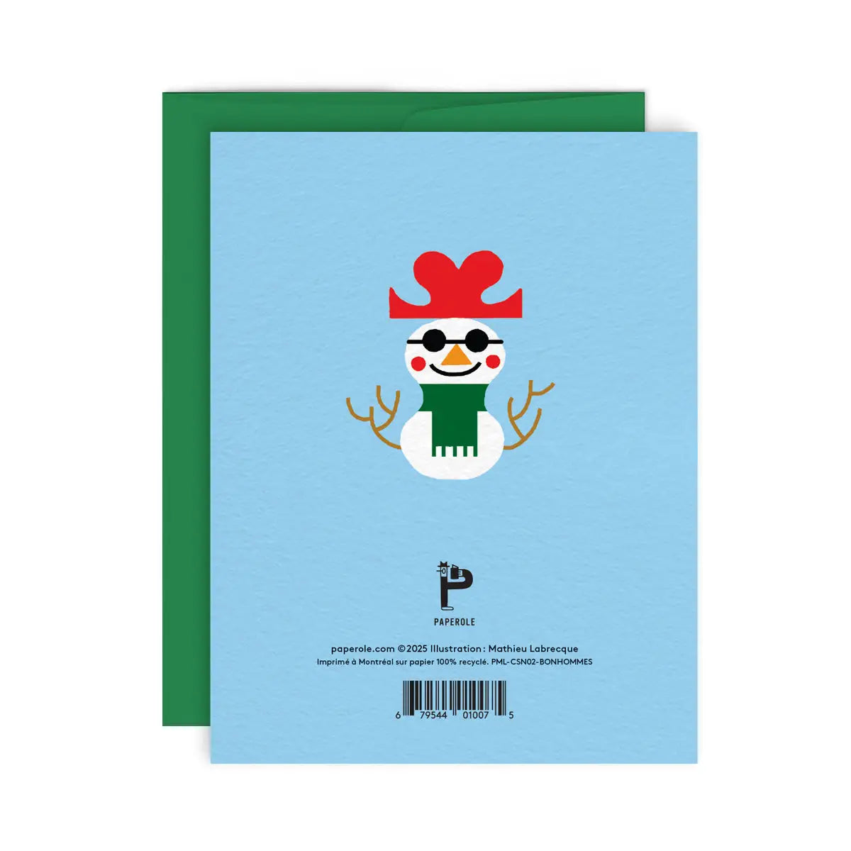Frosty Snowman Greeting Card