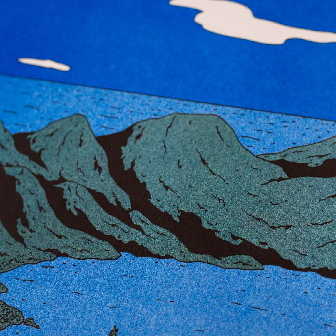 Nowhere in Portugal by Floor Van Het Nederend Risograph A3 Poster