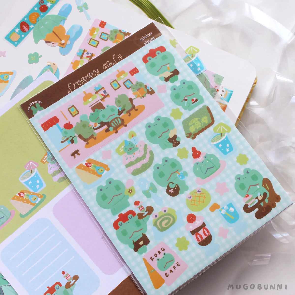 Froggy Cafe Sticker Sheet